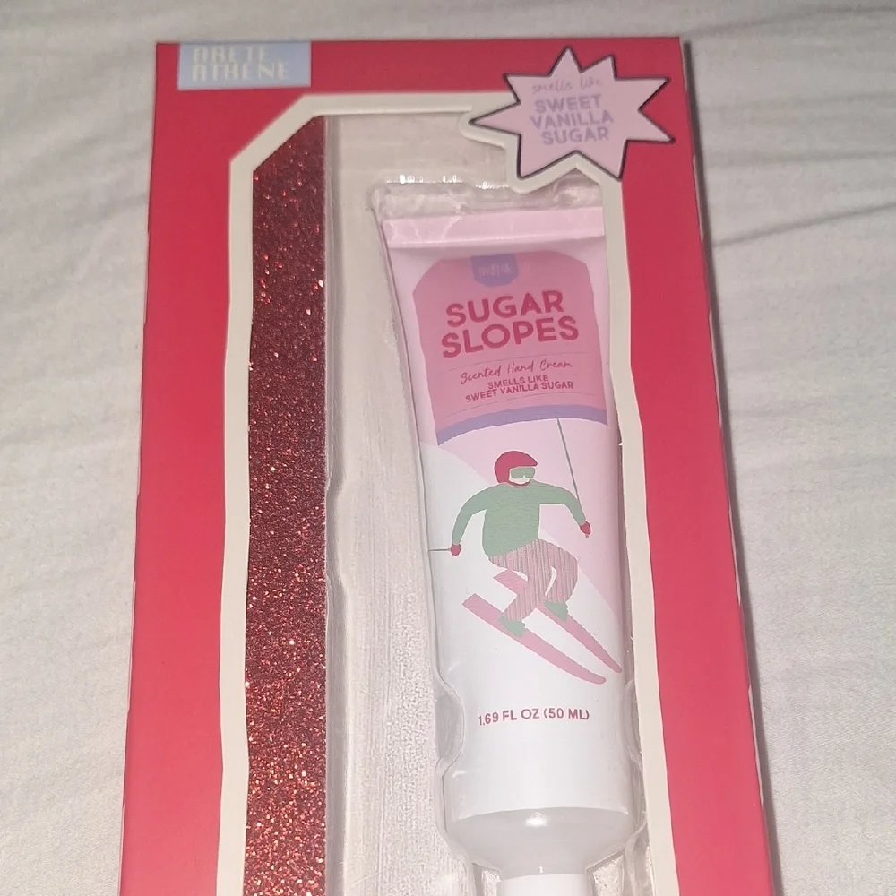 Sugar Slopes Pink Hand Cream with Nail File